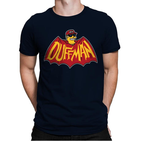 Duffbat - Mens Premium T-Shirts RIPT Apparel Small / Midnight Navy