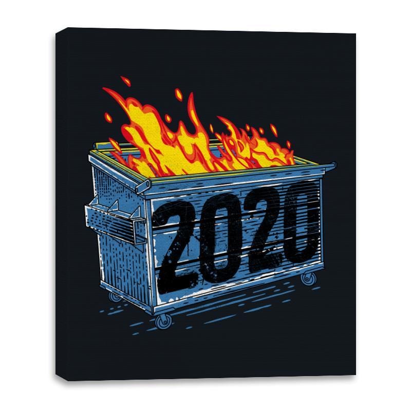 Dumpster Year 2020 - Canvas Wraps Canvas Wraps RIPT Apparel 16x20 / Black