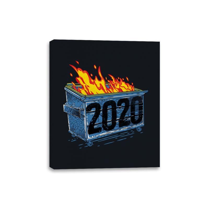 Dumpster Year 2020 - Canvas Wraps Canvas Wraps RIPT Apparel 8x10 / Black