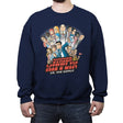 Dunder Mifflin vs The World - Crew Neck Sweatshirt Crew Neck Sweatshirt RIPT Apparel Small / Navy