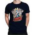 Dunder Mifflin vs The World - Mens Premium T-Shirts RIPT Apparel Small / Midnight Navy