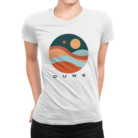 Dune - Womens Premium T-Shirts RIPT Apparel Small / White