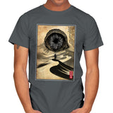 Dune Woodblock - Mens T-Shirts RIPT Apparel Small / Charcoal