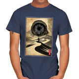 Dune Woodblock - Mens T-Shirts RIPT Apparel Small / Navy