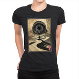 Dune Woodblock - Womens Premium T-Shirts RIPT Apparel Small / Black