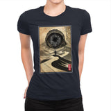 Dune Woodblock - Womens Premium T-Shirts RIPT Apparel Small / Midnight Navy