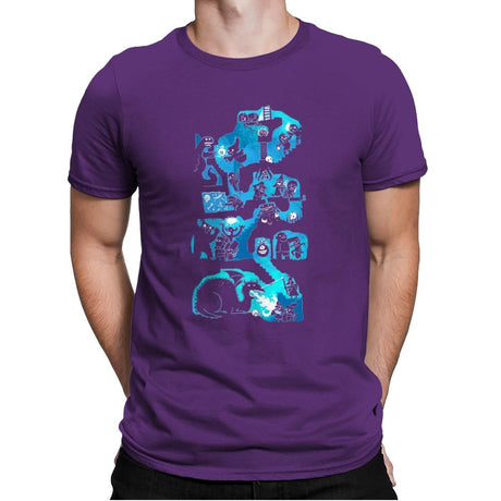 Dungeon Crawlers - Mens Premium T-Shirts RIPT Apparel Small / Purple Rush