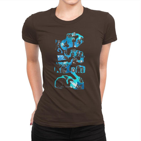 Dungeon Crawlers - Womens Premium T-Shirts RIPT Apparel Small / Dark Chocolate