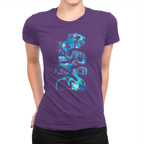 Dungeon Crawlers - Womens Premium T-Shirts RIPT Apparel Small / Purple Rush