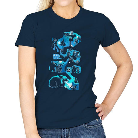 Dungeon Crawlers - Womens T-Shirts RIPT Apparel Small / Navy