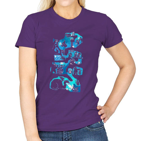 Dungeon Crawlers - Womens T-Shirts RIPT Apparel Small / Purple