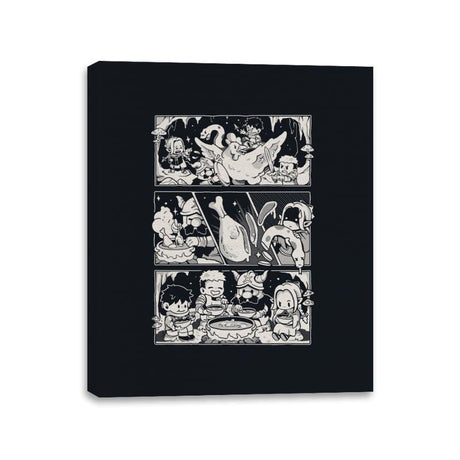 Dungeon Feast - Canvas Wraps Canvas Wraps RIPT Apparel 11x14 / Black