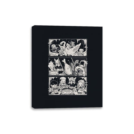 Dungeon Feast - Canvas Wraps Canvas Wraps RIPT Apparel 8x10 / Black