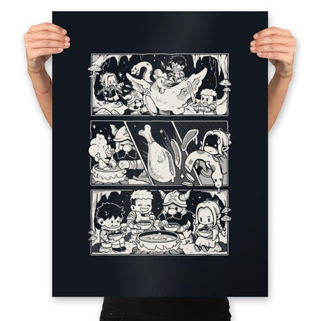 Dungeon Feast - Prints Posters RIPT Apparel 18x24 / Black