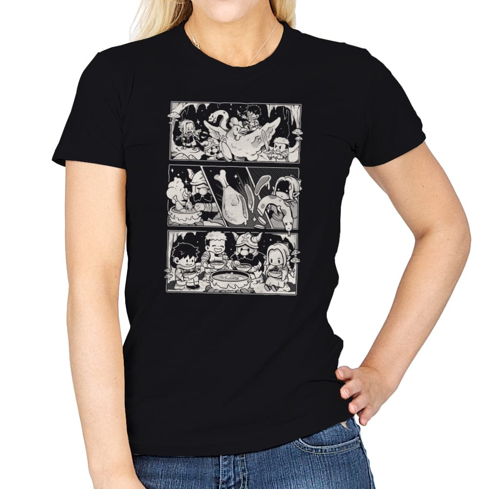 Dungeon Feast - Womens T-Shirts RIPT Apparel Small / Black
