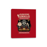 Dungeons and Beagles - Canvas Wraps Canvas Wraps RIPT Apparel 8x10 / Red