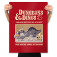 Dungeons and Dinos - Prints Posters RIPT Apparel 18x24 / Red