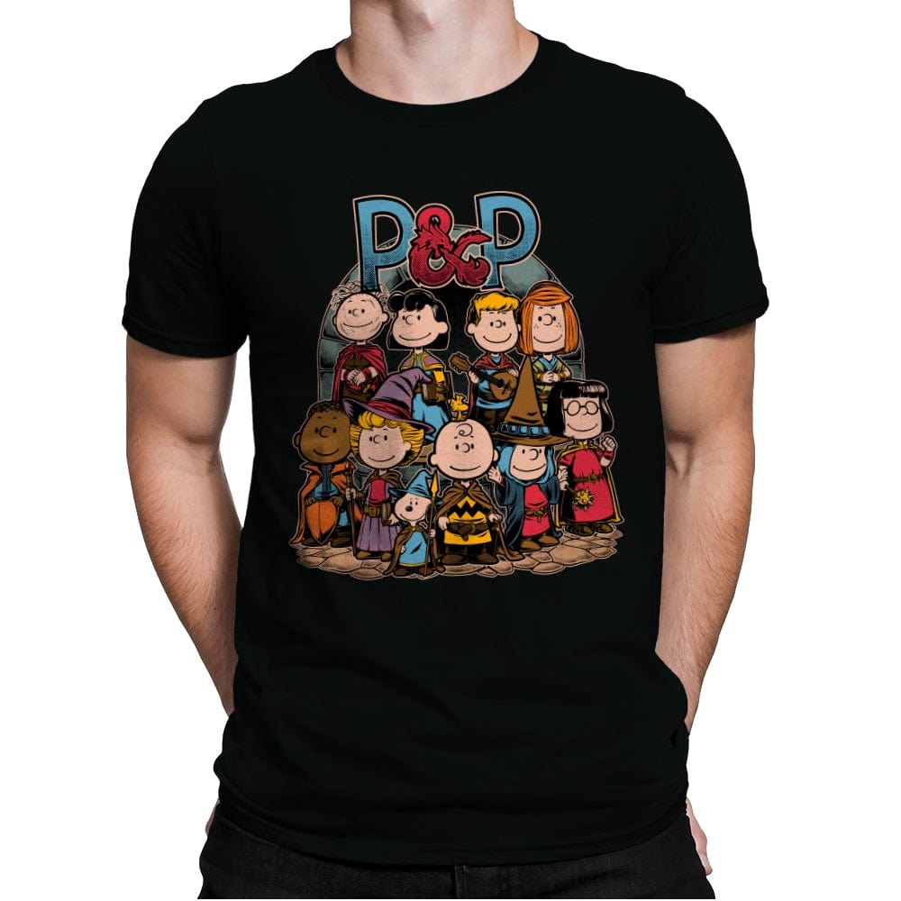 Dungeons and Peanuts - Mens Premium T-Shirts RIPT Apparel Small / Black
