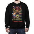 Dungeons and Waka! Waka! - Puppet RPG Parody - Crew Neck Sweatshirt Crew Neck Sweatshirt RIPT Apparel Small / Black