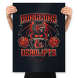 Dungeons & Deadlifts - Prints Posters RIPT Apparel 18x24 / Black