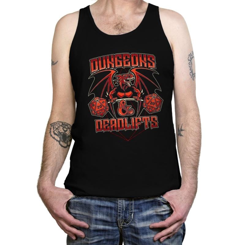 Dungeons & Deadlifts - Tanktop Tanktop RIPT Apparel X-Small / Black