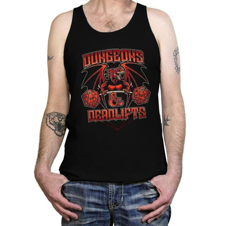 Dungeons & Deadlifts - Tanktop Tanktop RIPT Apparel X-Small / Black