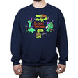 Dungeons & Dinosaurs - Crew Neck Sweatshirt Crew Neck Sweatshirt RIPT Apparel Small / Navy