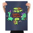 Dungeons & Dinosaurs - Prints Posters RIPT Apparel 18x24 / Navy