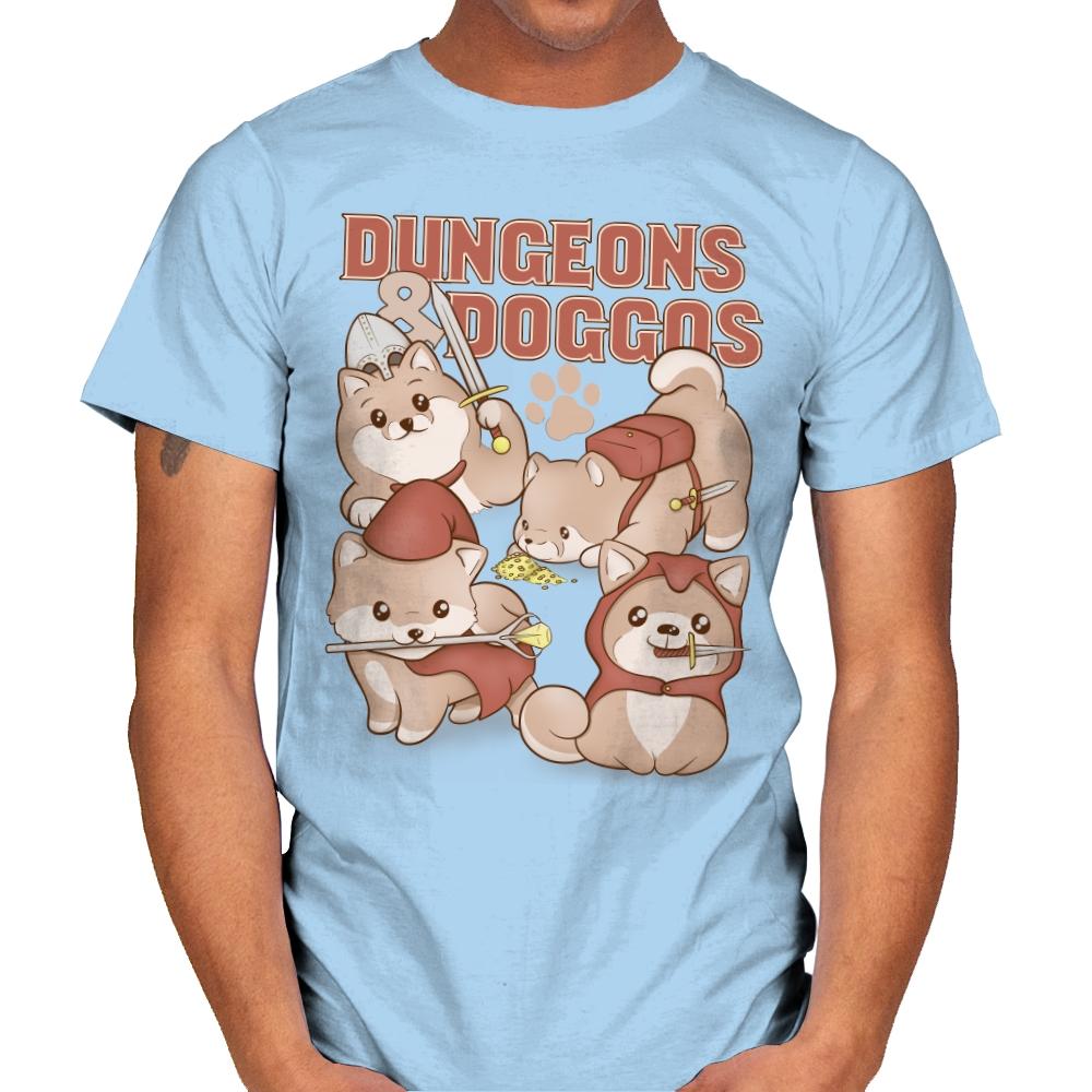 Dungeons & Doggos - Mens T-Shirts RIPT Apparel Small / Light Blue