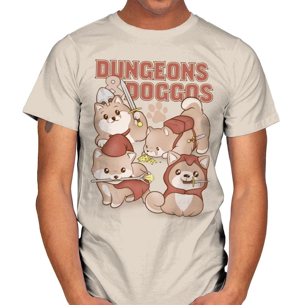 Dungeons & Doggos - Mens T-Shirts RIPT Apparel Small / Natural