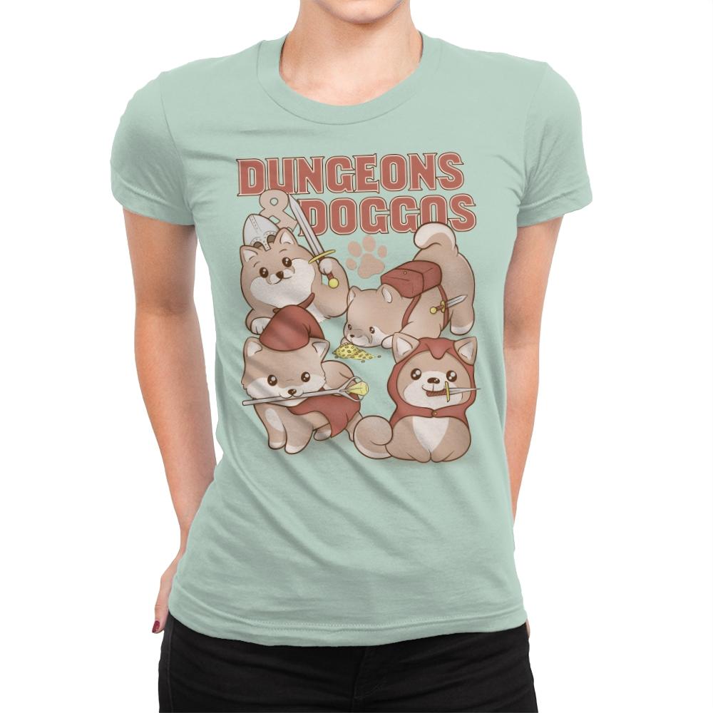 Dungeons & Doggos - Womens Premium T-Shirts RIPT Apparel Small / Mint