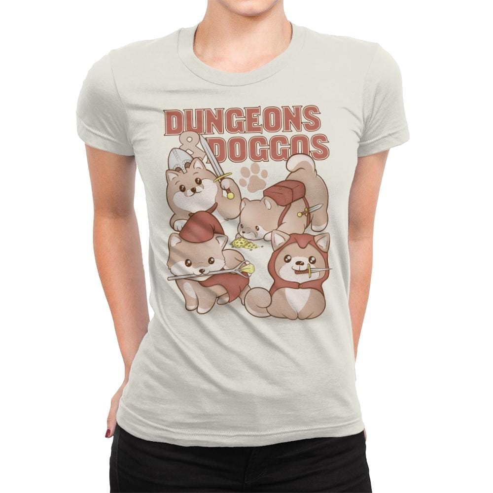 Dungeons & Doggos - Womens Premium T-Shirts RIPT Apparel Small / Natural