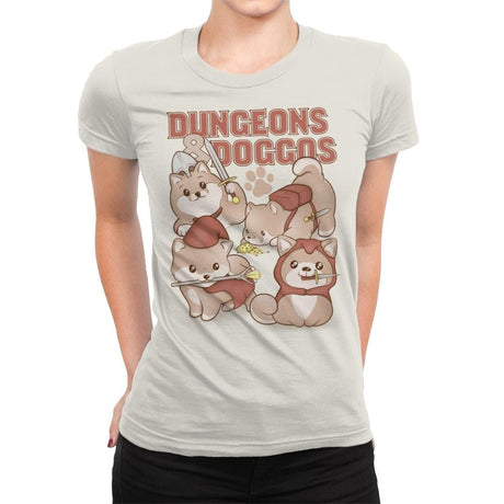 Dungeons & Doggos - Womens Premium T-Shirts RIPT Apparel Small / Natural