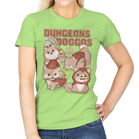Dungeons & Doggos - Womens T-Shirts RIPT Apparel Small / Mint Green
