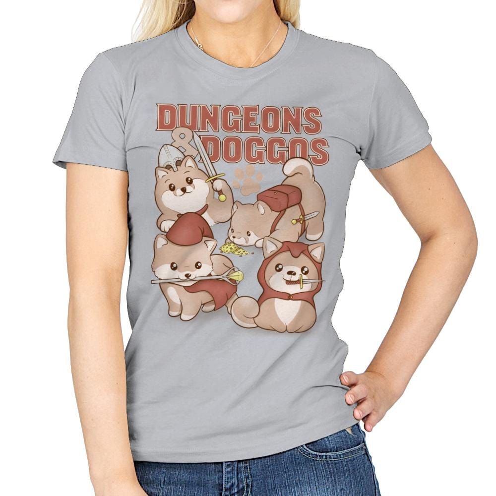 Dungeons & Doggos - Womens T-Shirts RIPT Apparel Small / Sport Grey