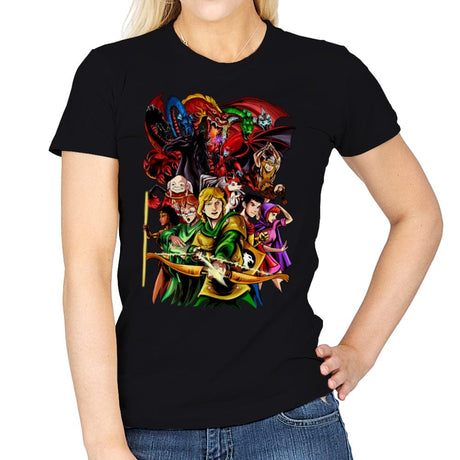 Dungeons & Dragons - Womens T-Shirts RIPT Apparel Small / Black