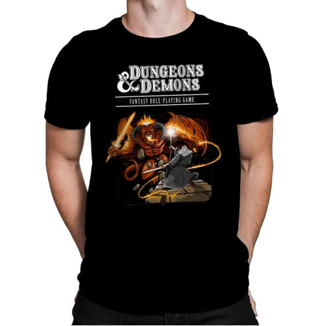 Dungeons & Dwarves - Mens Premium T-Shirts RIPT Apparel Small / Banana Cream