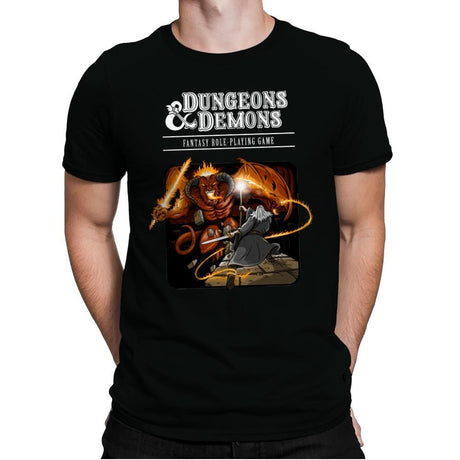 Dungeons & Dwarves - Mens Premium T-Shirts RIPT Apparel Small / Black