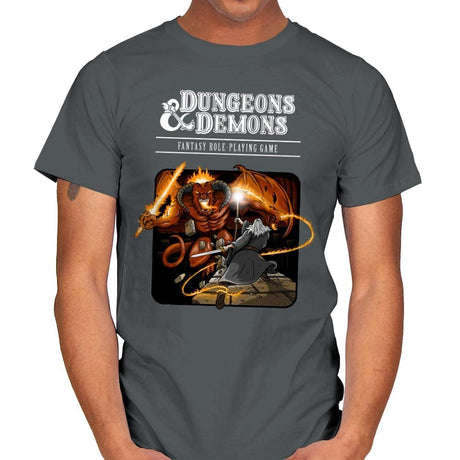 Dungeons & Dwarves - Mens T-Shirts RIPT Apparel Small / Charcoal