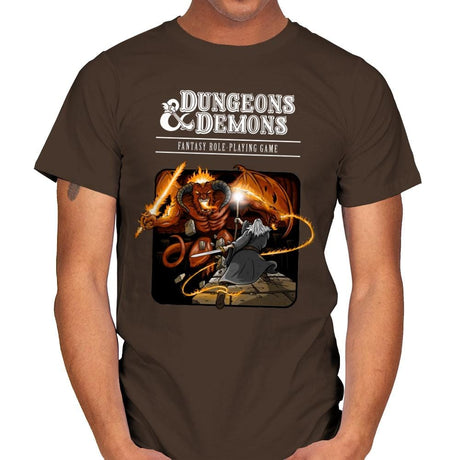 Dungeons & Dwarves - Mens T-Shirts RIPT Apparel Small / Dark Chocolate
