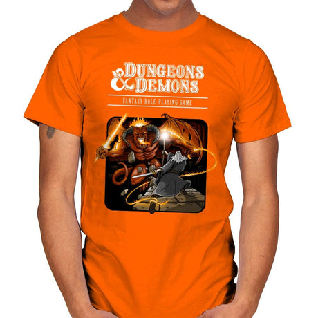 Dungeons & Dwarves - Mens T-Shirts RIPT Apparel Small / Orange