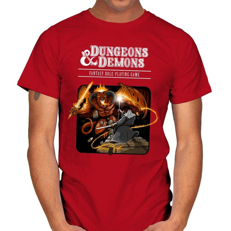 Dungeons & Dwarves - Mens T-Shirts RIPT Apparel Small / Red