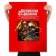 Dungeons & Dwarves - Prints Posters RIPT Apparel 18x24 / Red