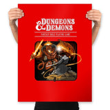 Dungeons & Dwarves - Prints Posters RIPT Apparel 18x24 / Red