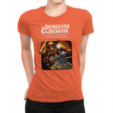 Dungeons & Dwarves - Womens Premium T-Shirts RIPT Apparel Small / Classic Orange