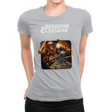 Dungeons & Dwarves - Womens Premium T-Shirts RIPT Apparel Small / Silver