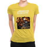 Dungeons & Dwarves - Womens Premium T-Shirts RIPT Apparel Small / Vibrant Yellow