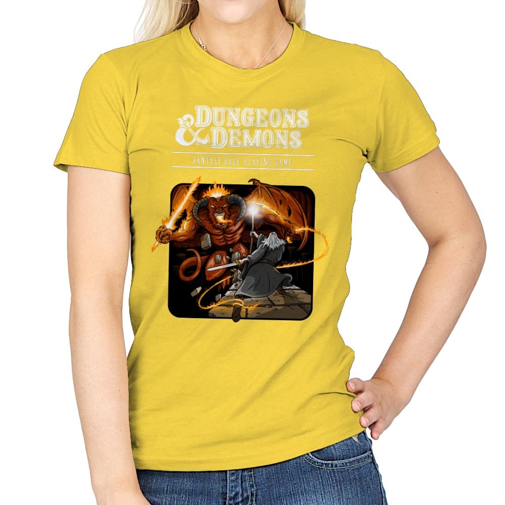 Dungeons & Dwarves - Womens T-Shirts RIPT Apparel Small / Daisy