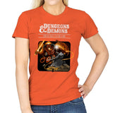 Dungeons & Dwarves - Womens T-Shirts RIPT Apparel Small / Orange