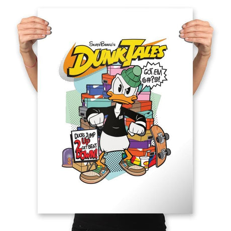 Dunktales Don - Prints Posters RIPT Apparel 18x24 / White